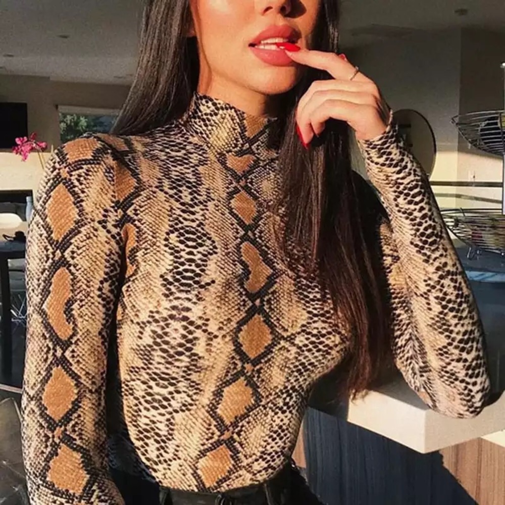 Leopard print bodysuit